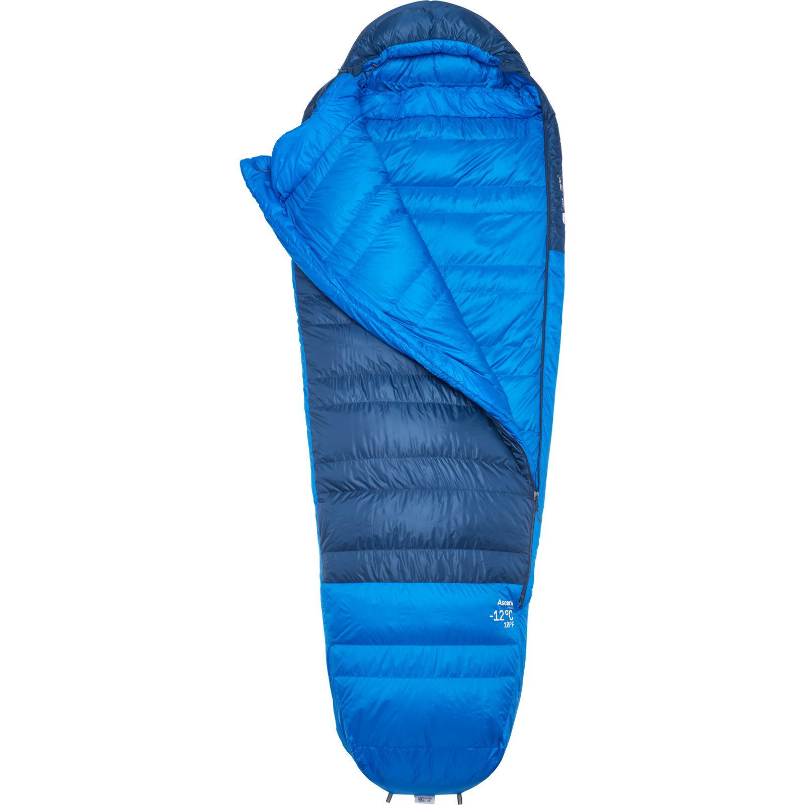 Daunen-Schlafsack Ascent -12C/10F tempest blue-maya blue 2/7