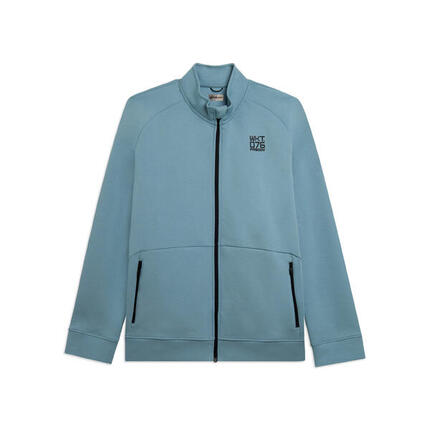 Sweat-shirt à fermeture éclair intégrale à col montant en tissu technique