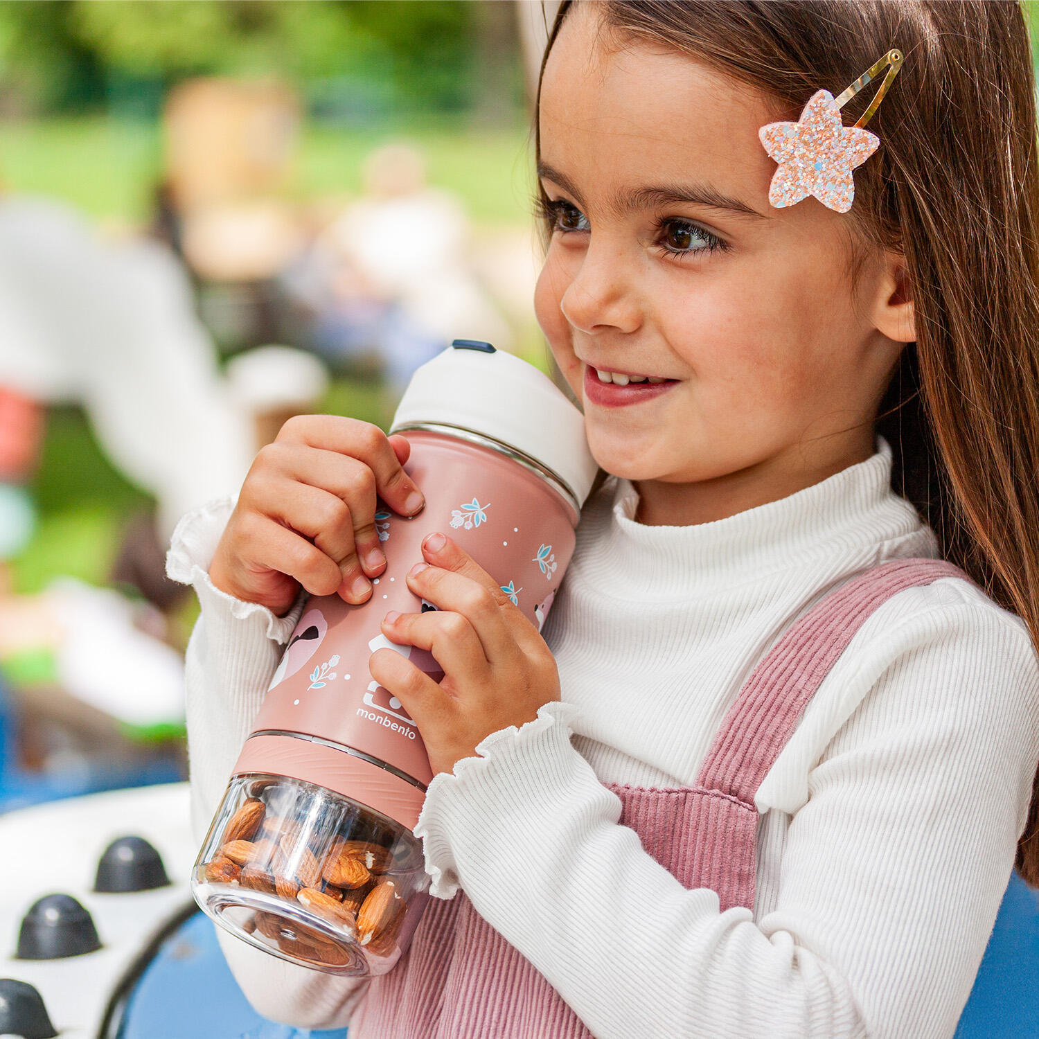 Gourde isotherme 2 en 1 avec paille 300ml|Snack|Enfants|Anse intégrée|Twisty 5/6
