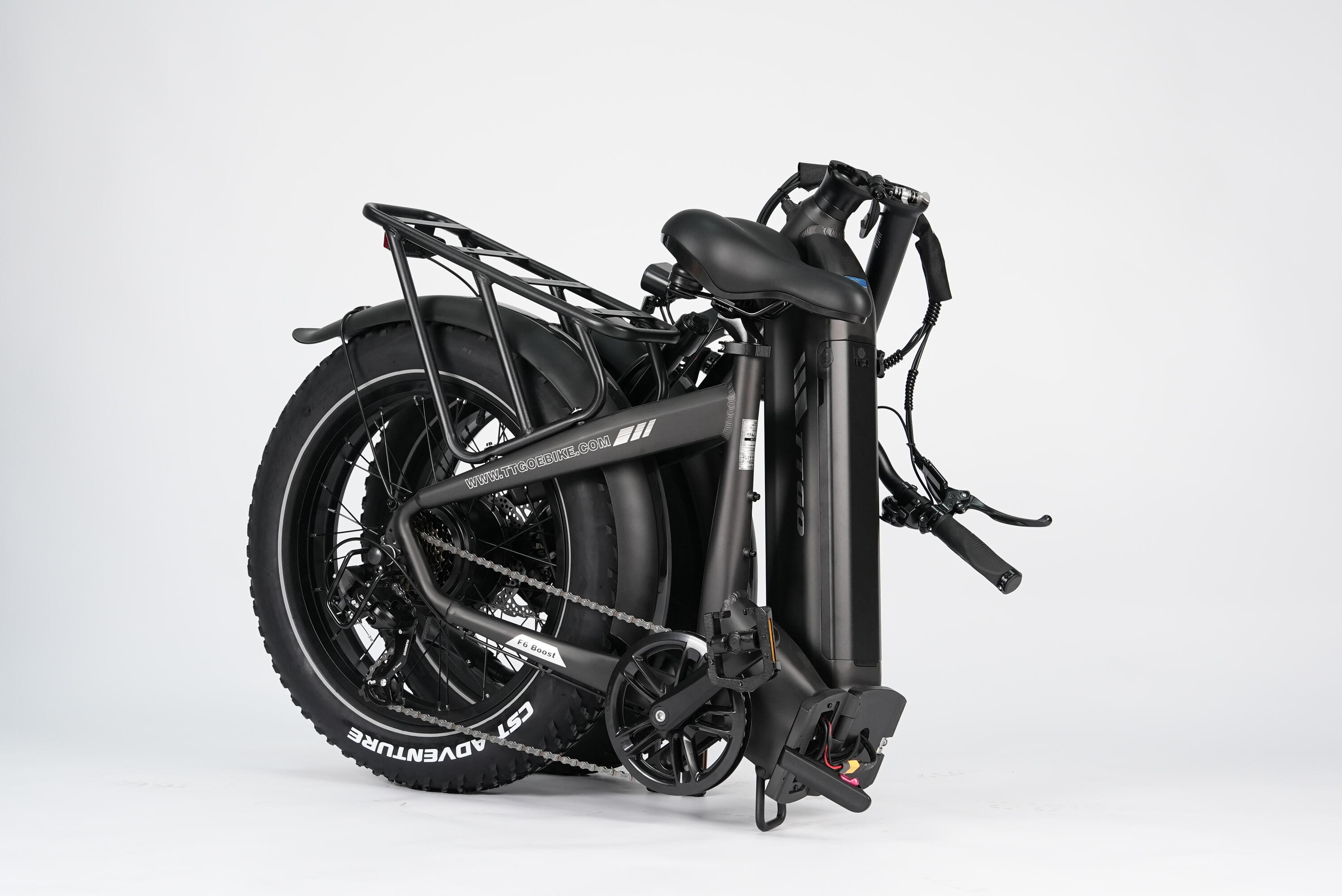 F6Boost Bicicleta Elétrica Fat 20" 250W 48V 18Ah 120km Torque 3/6