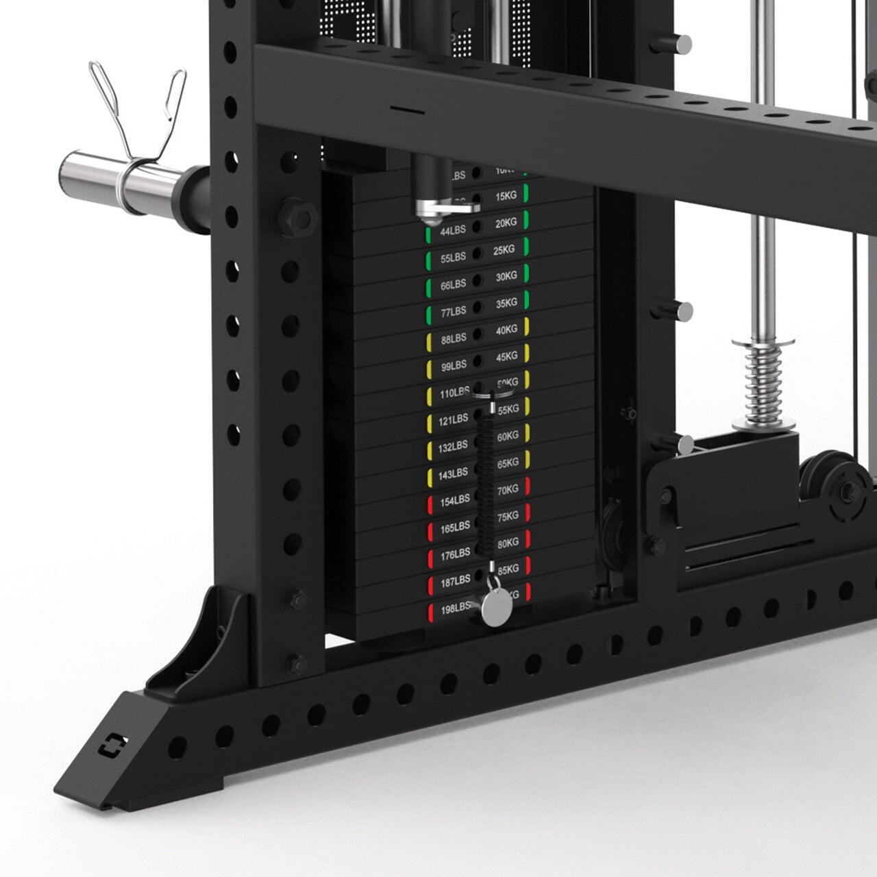 Multi Power Dobrável Asx 8000 - Dupla polia, Smith e Rack 4/7