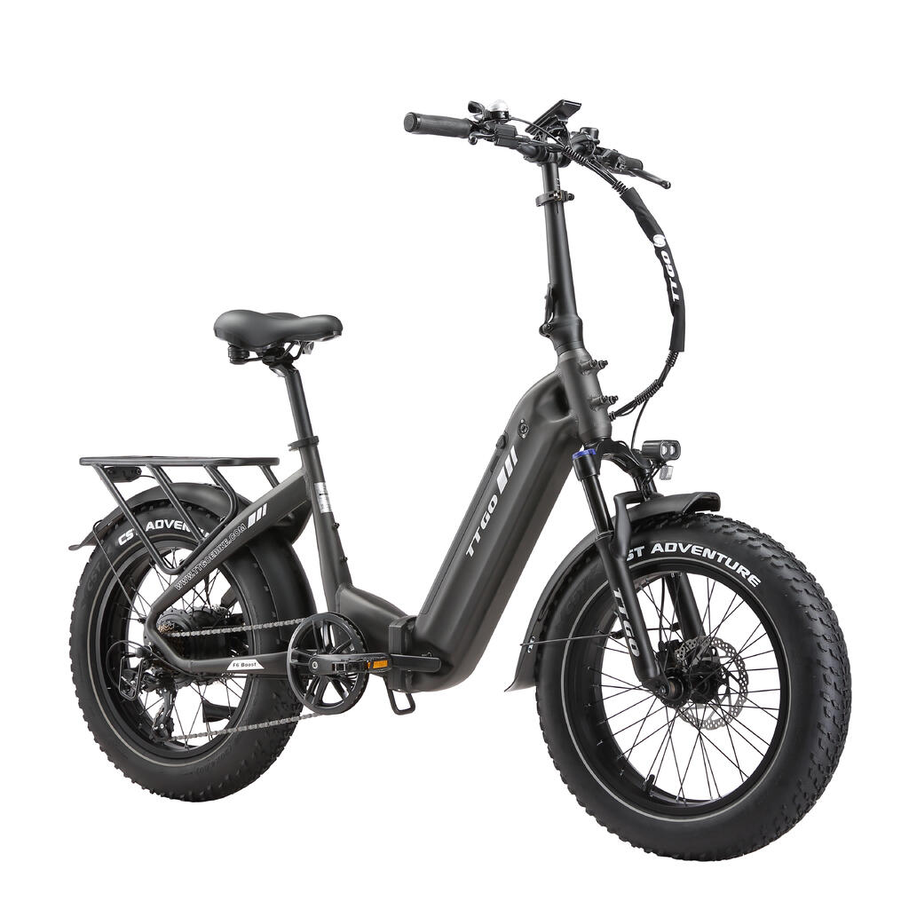 Сгъваем електрически велосипед TTGO F6Boost, Батерия 48V 18AH, Гуми 20*4.0 инча