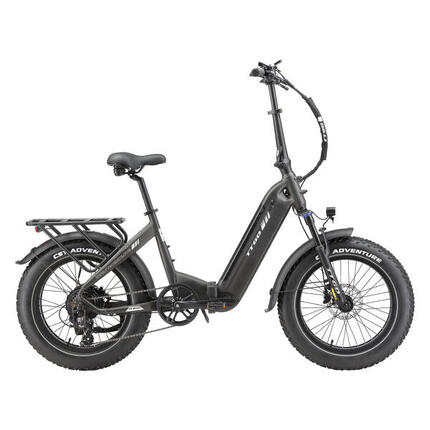 F6Boost Fatbike E-Bike 20 Zoll 250W 48V 18Ah 120km Drehmoment Hydraulik