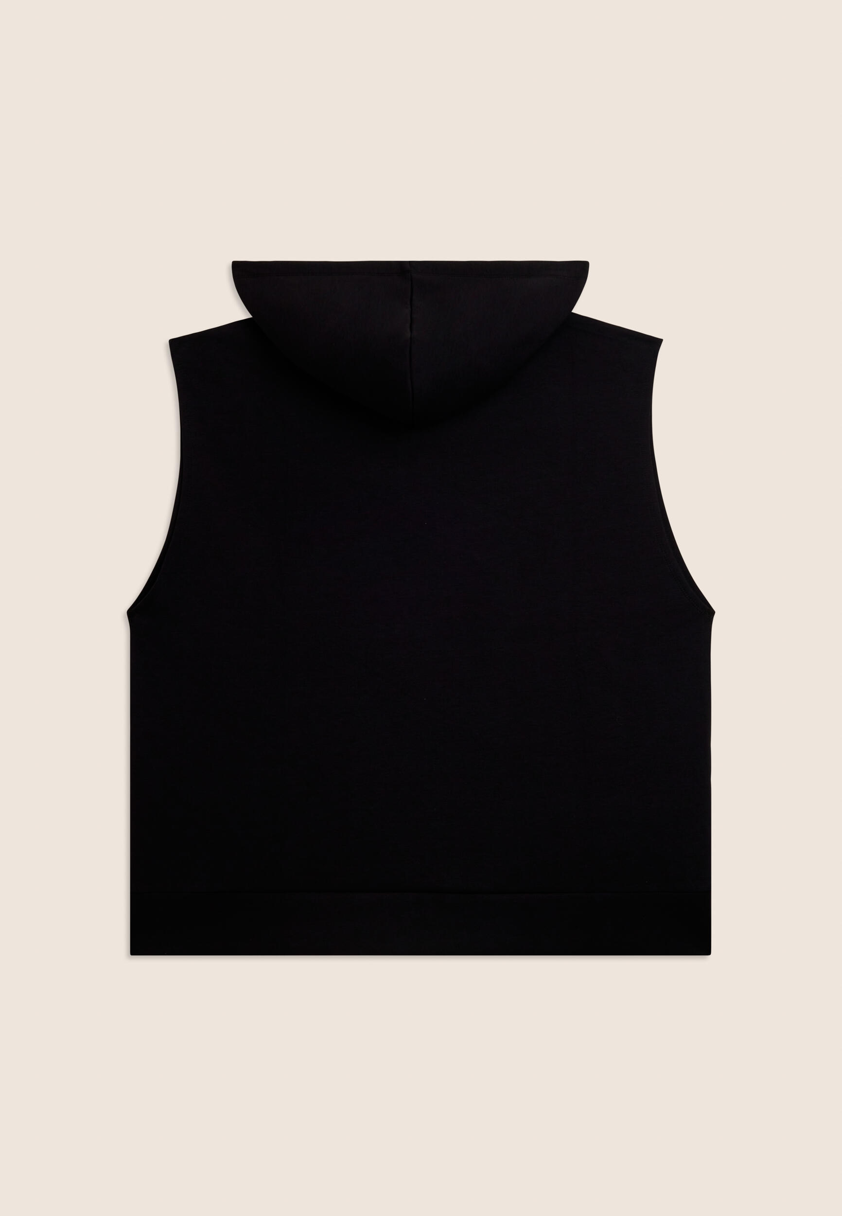 Sweat-shirt à capuche sans manches en tissu technique 2/3