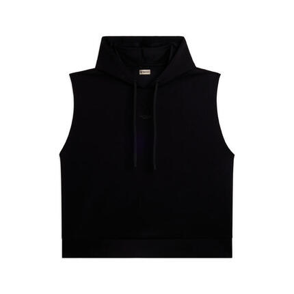 Sweat-shirt à capuche sans manches en tissu technique