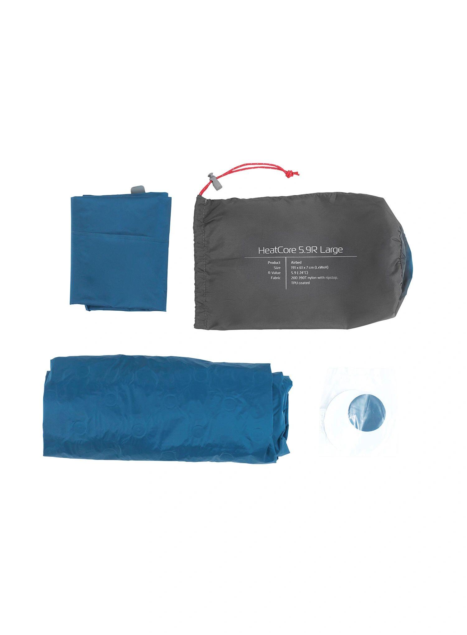 Mata samopompująca Robens HeatCore 5.9R Large - blue 4/7