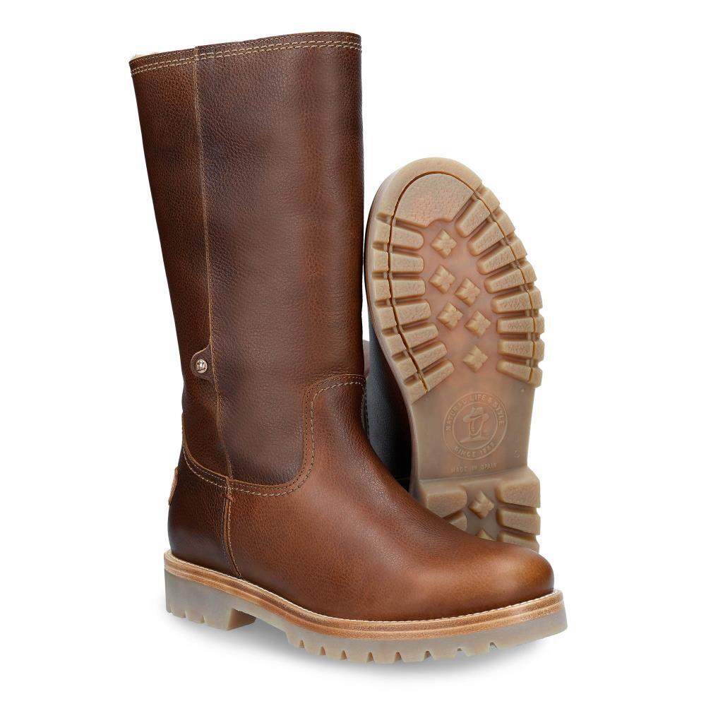 Y Elegante Bota Alta Mujer Panama Jack Bambina B94 Piel Cuero 3/5