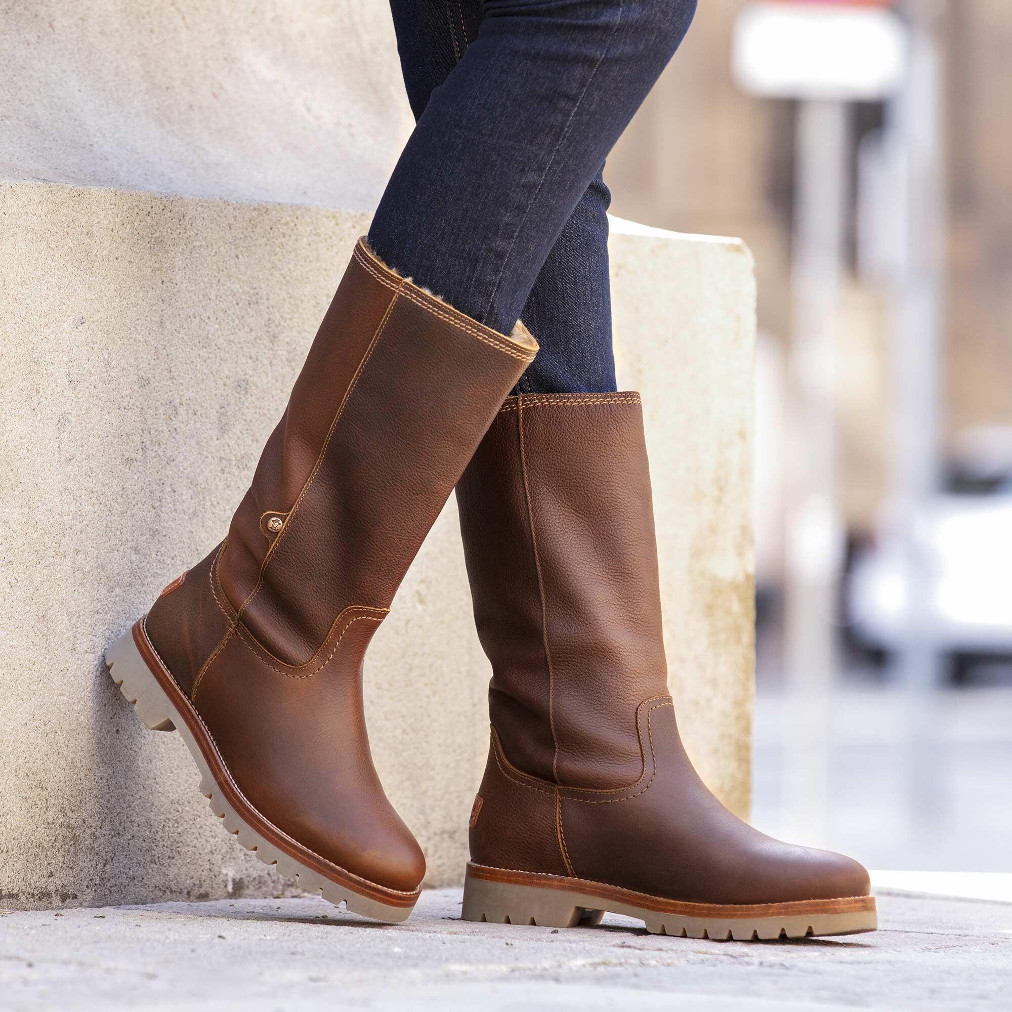 Y Elegante Bota Alta Mujer Panama Jack Bambina B94 Piel Cuero 5/5