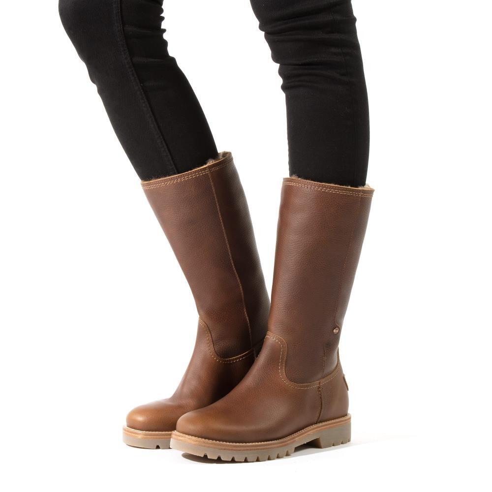 Y Elegante Bota Alta Mujer Panama Jack Bambina B94 Piel Cuero 4/5