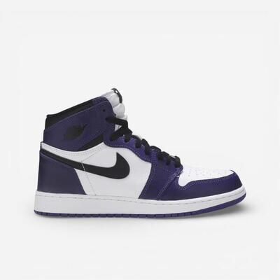 Air Jordan 1 Retro High Court Purple White (GS)