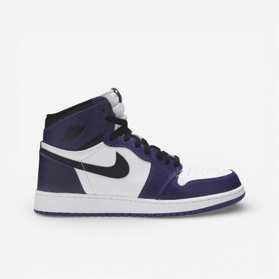 Air Jordan 1 Retro High Court Purple White (GS)