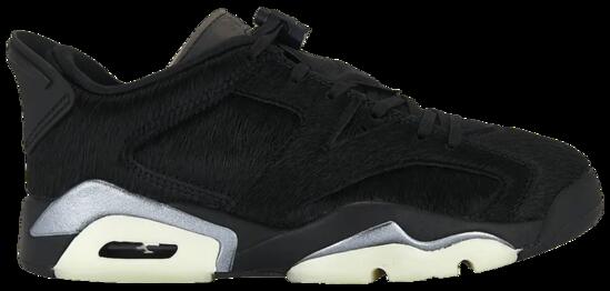 Damskie buty sportowe NIKE AIR JORDAN 6 RETRO LOW Black / Black / Black