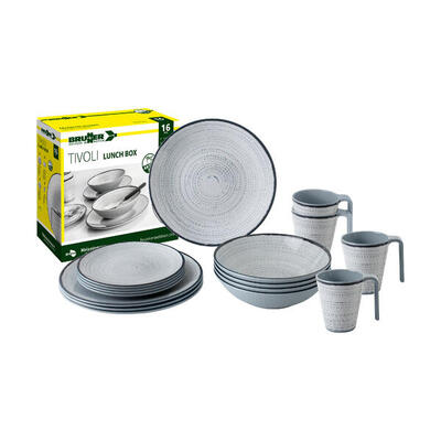 Brunner servies lunch box tivoli 16-delig melamine wit