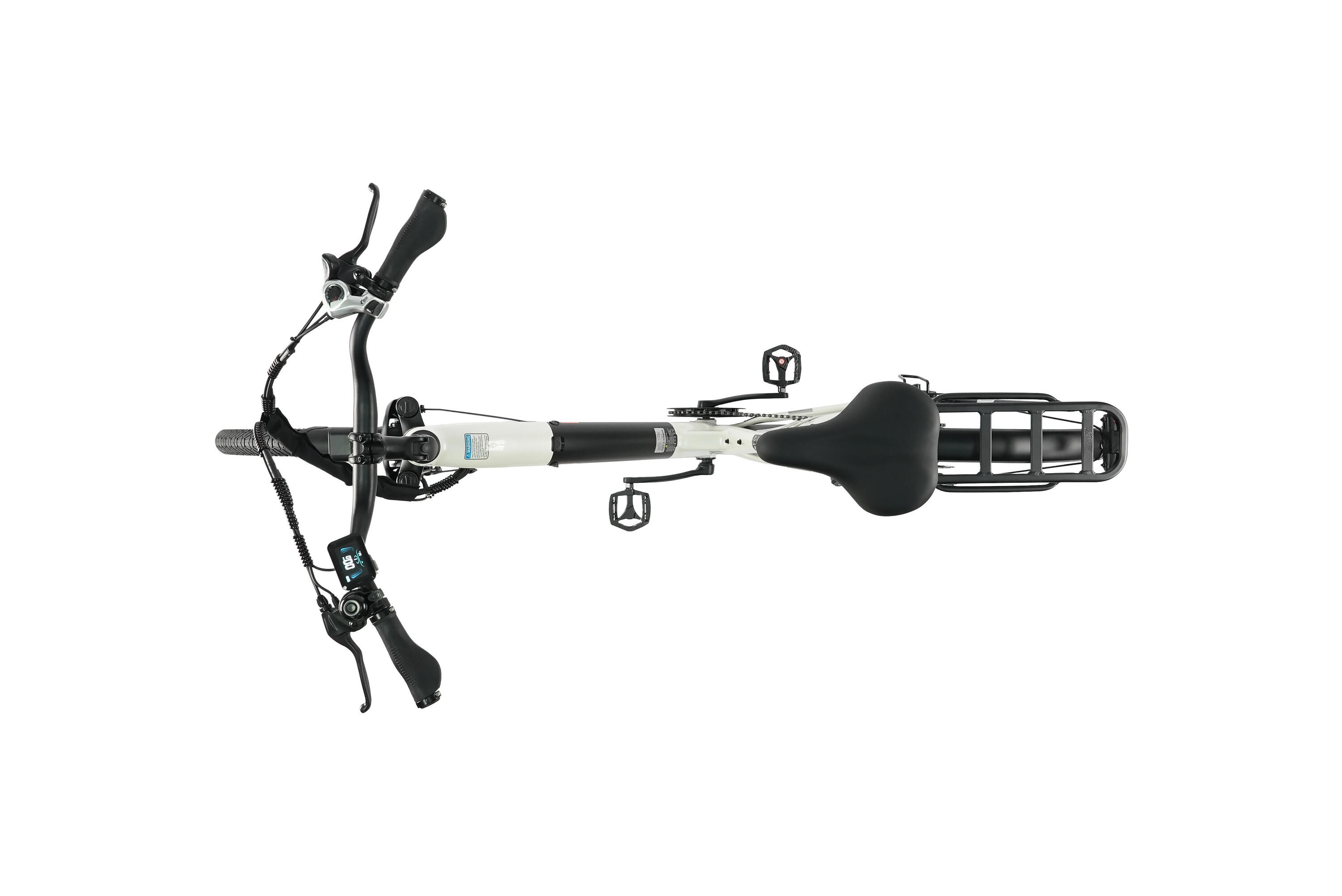 E-Bike entrada baixa C3 SE 120km bicicleta elétrica unissex branco 3/7