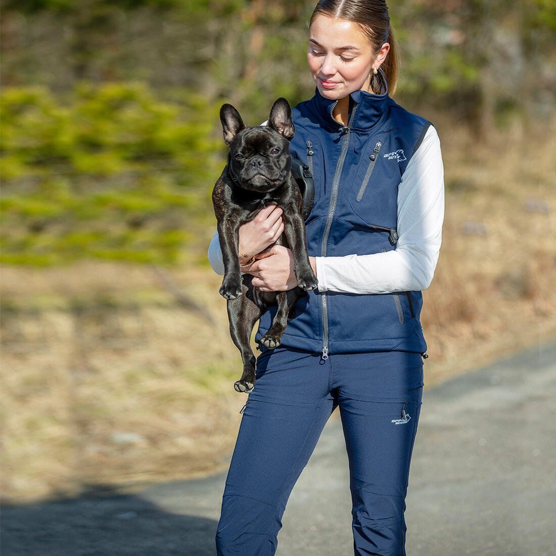 Schnelltrocknende Hose für Damen in Marineblau 2/7