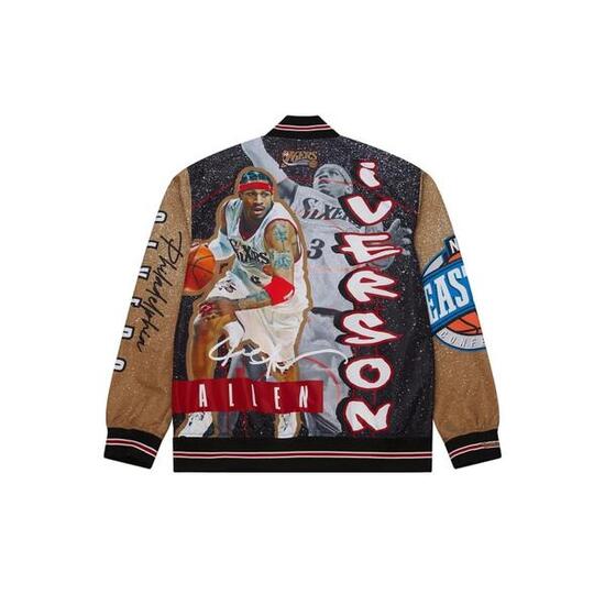 Mitchell & Ness Nba Giacca Player Burst Warm Up Jacket Philadelphia 76ers Al