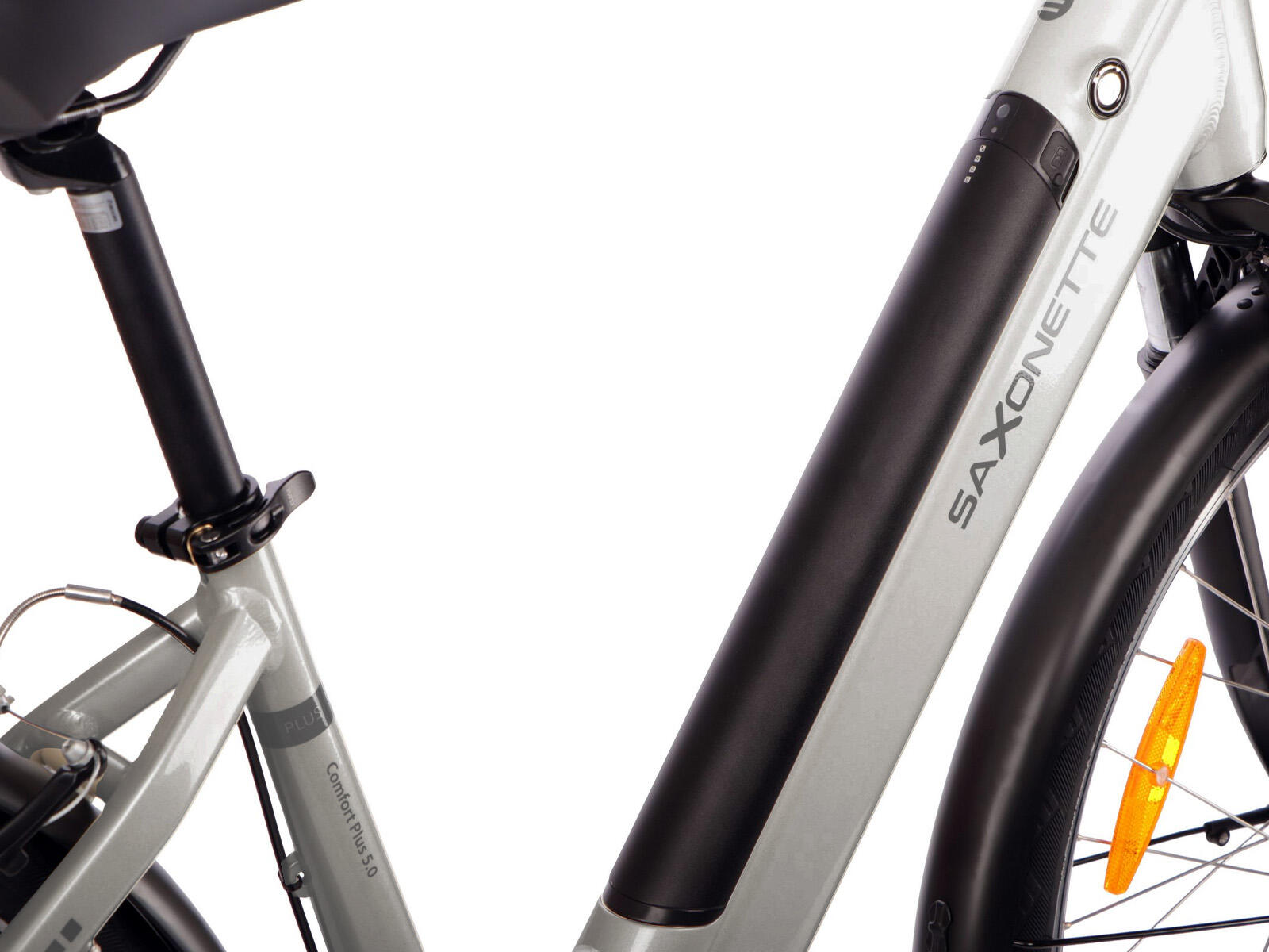 Saxonette Comfort Plus 5.0 dames ebike Nexus 7 13Ah zilver 2/5