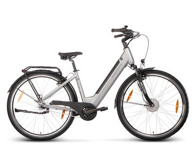 Saxonette comfort plus 5.0 dames ebike nexus 7 13ah zilver