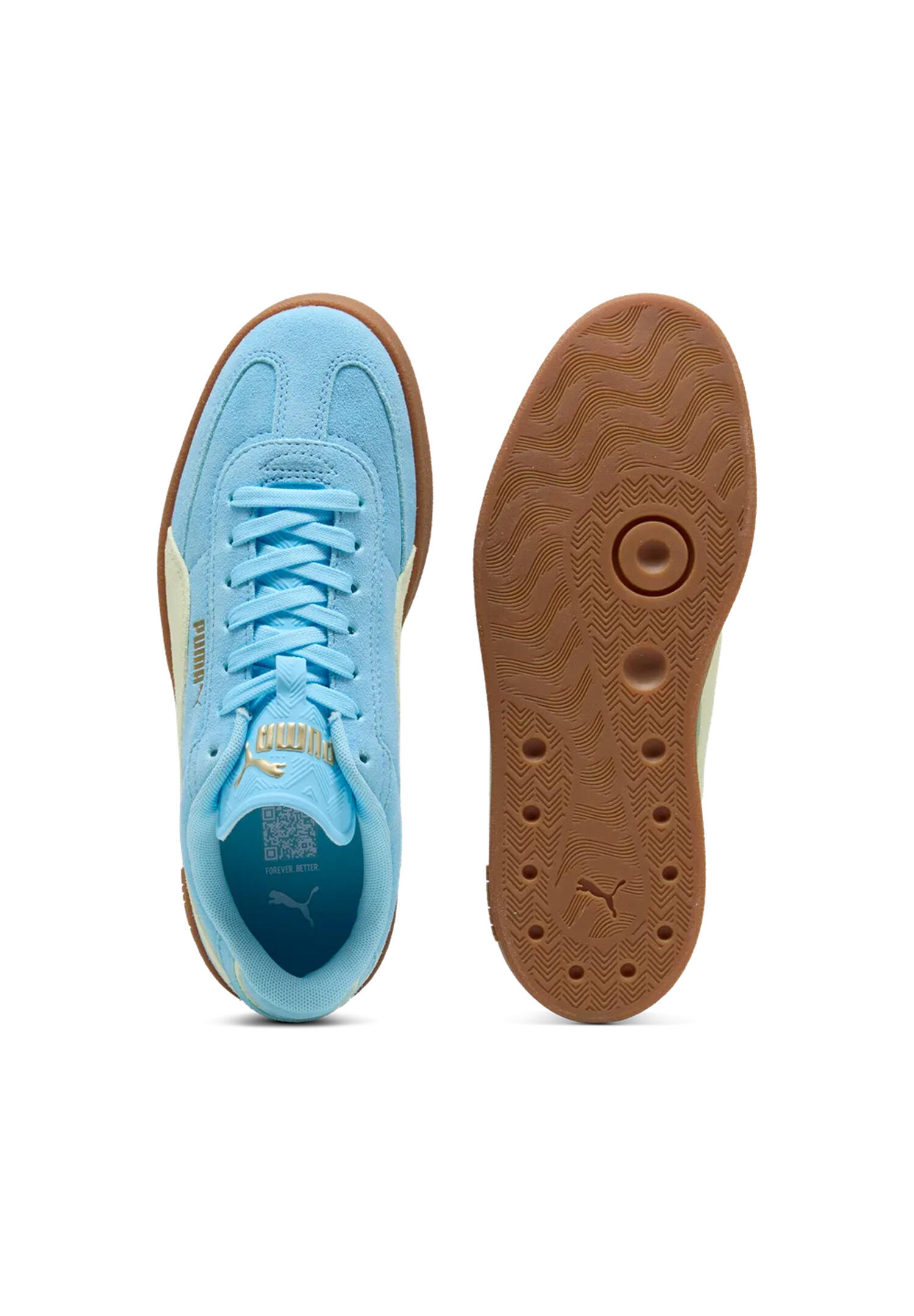 Puma Damen Club II Era Suede Sneaker 400717-32 Vibrant Blue Apple Spritz 5/7