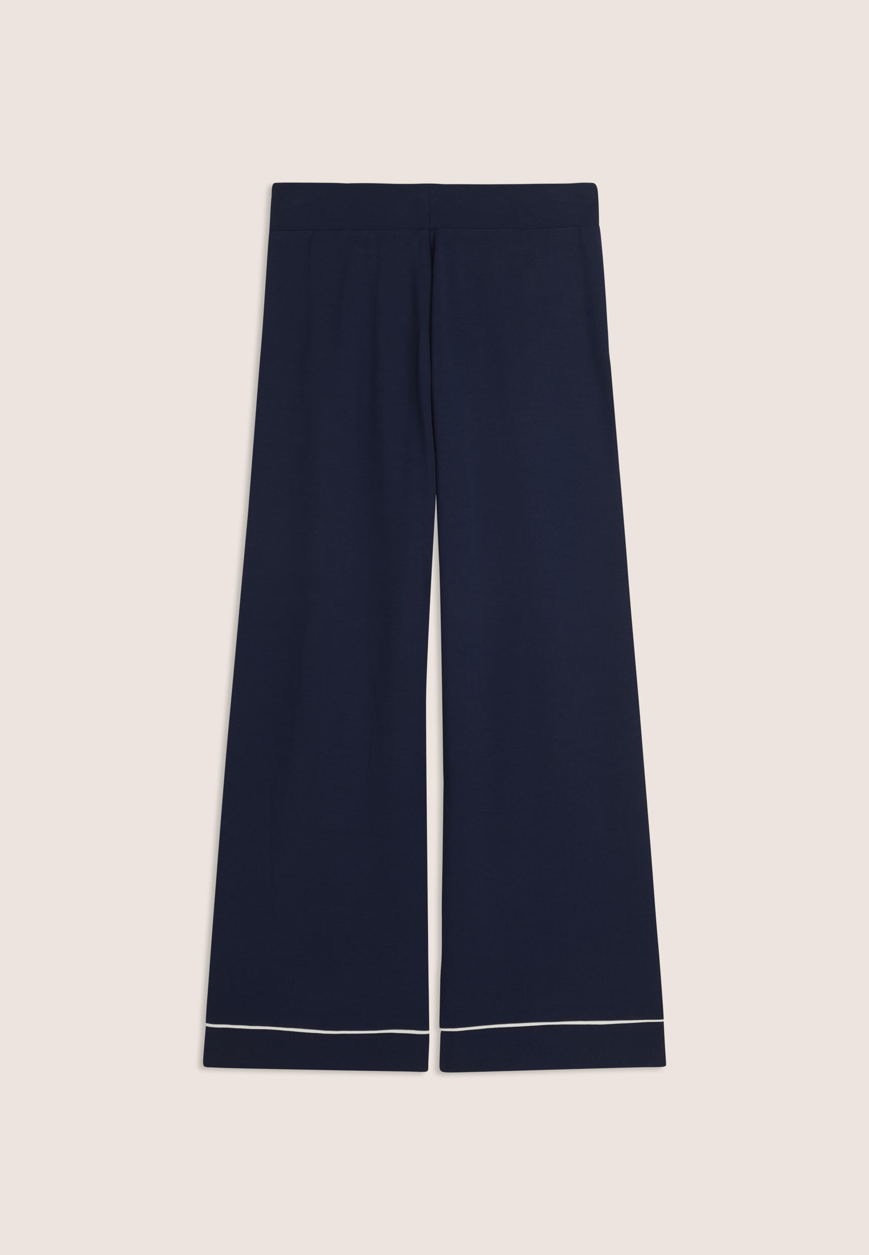 Pantaloni Sportivi Wide Leg Cropped con tasche interne 2/3