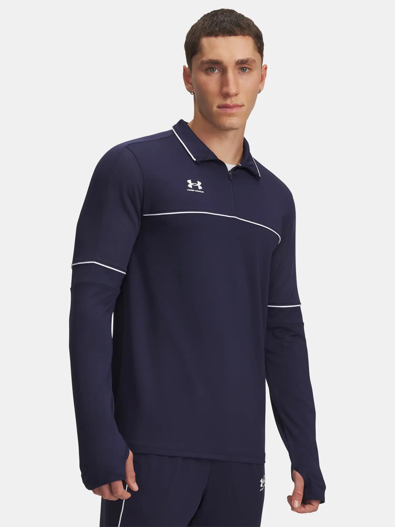 Férfi pulóver Under Armour UA M Challenger Training QZ-BLU 1/2
