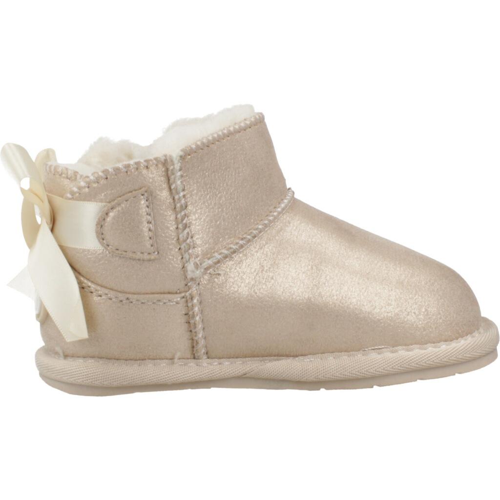 Botas de Bebés Diseño Respetuoso con Lazo Oro 4/5