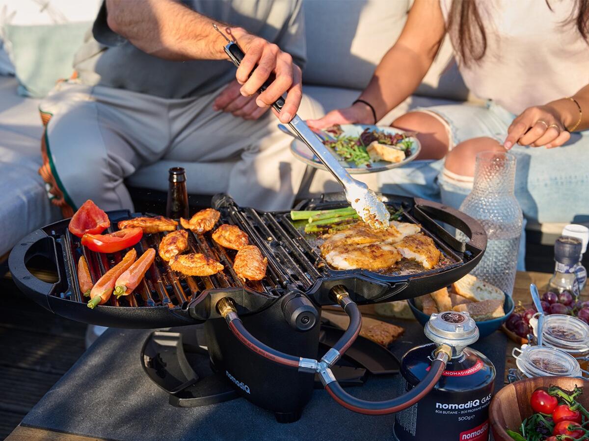 NomadiQ dichte grillplaat 3/4