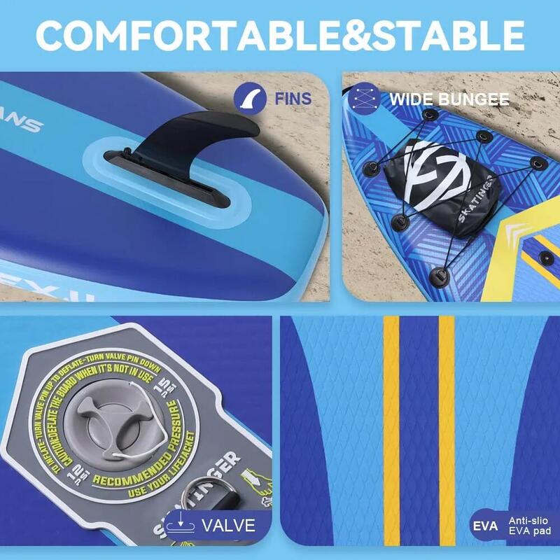 Paddleboard SKATINGER Plan S Blue 335x84x15 cm (11') touring