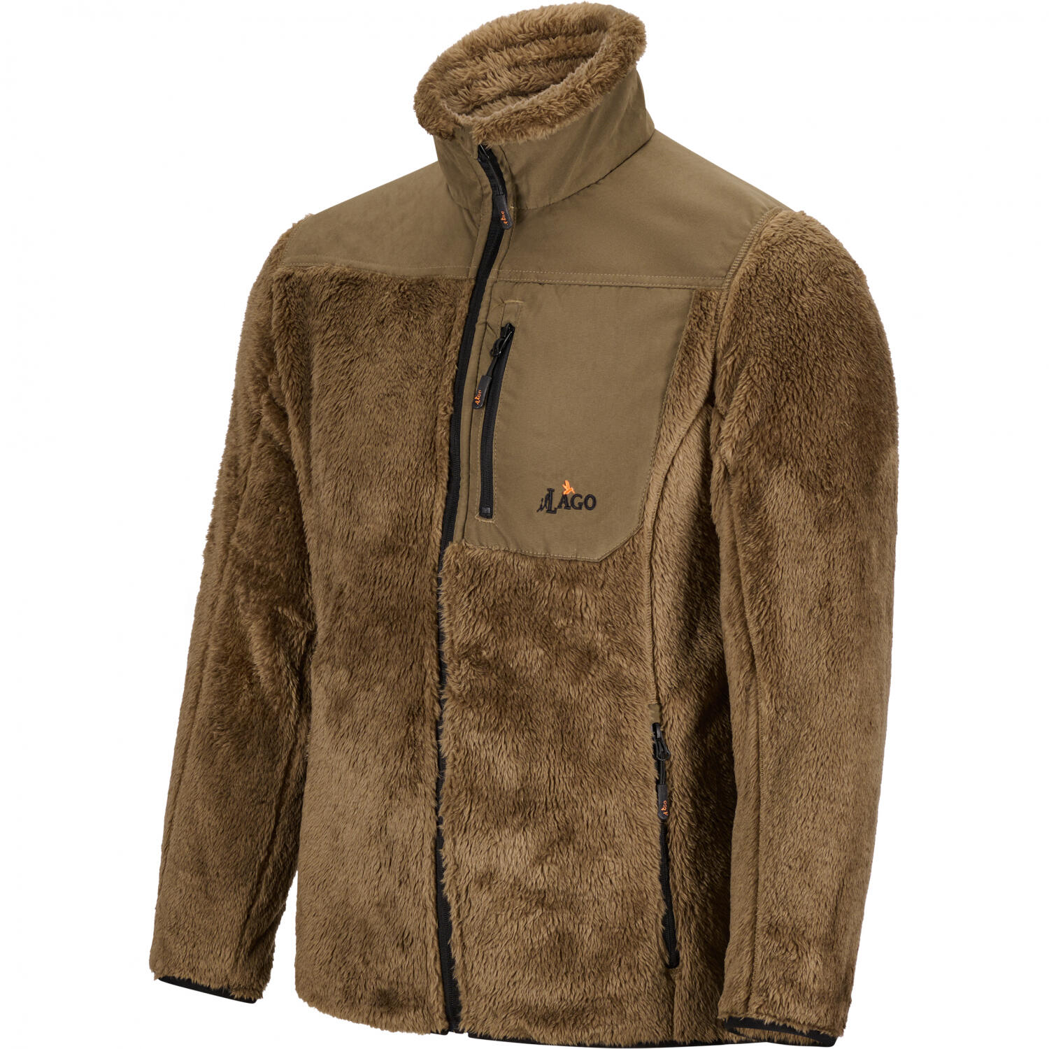 il Lago Prestige Fleecejacke Avalanche Pro Herren (Braun) Größe M 2/4