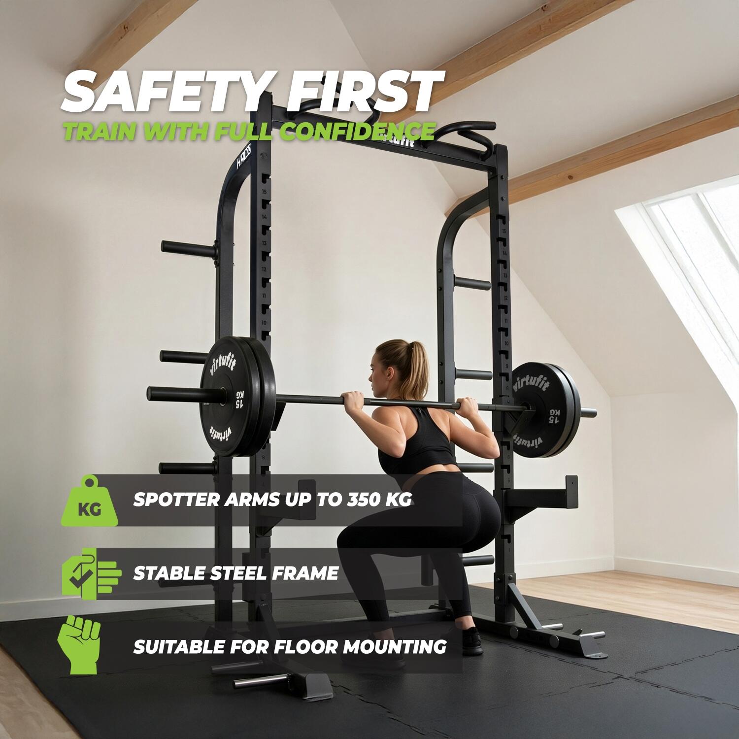 HR100 Half Rack - Squat Rack - Krachtstation 4/7