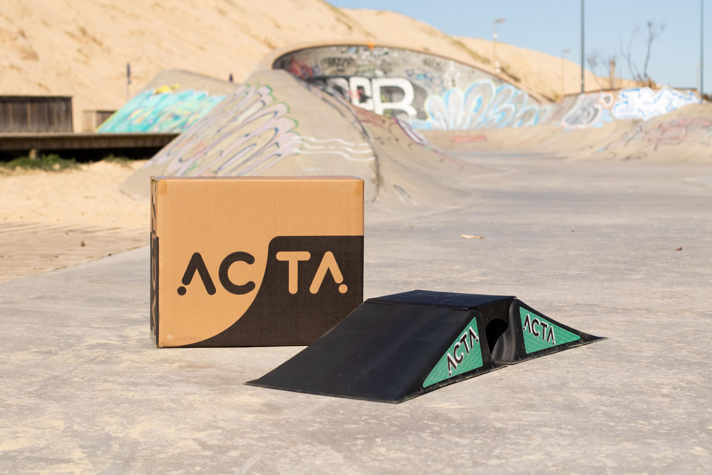 Rampa de Skate para Crianças ACTA - Mini Rampa para Trottinette Freestyle, BMX, 6/7