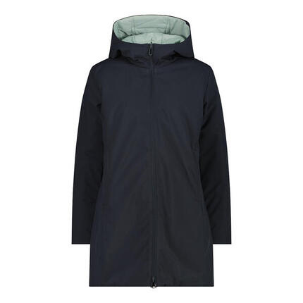 Reversible Kapuzenparka für Frauen mit Reißverschluss CMP