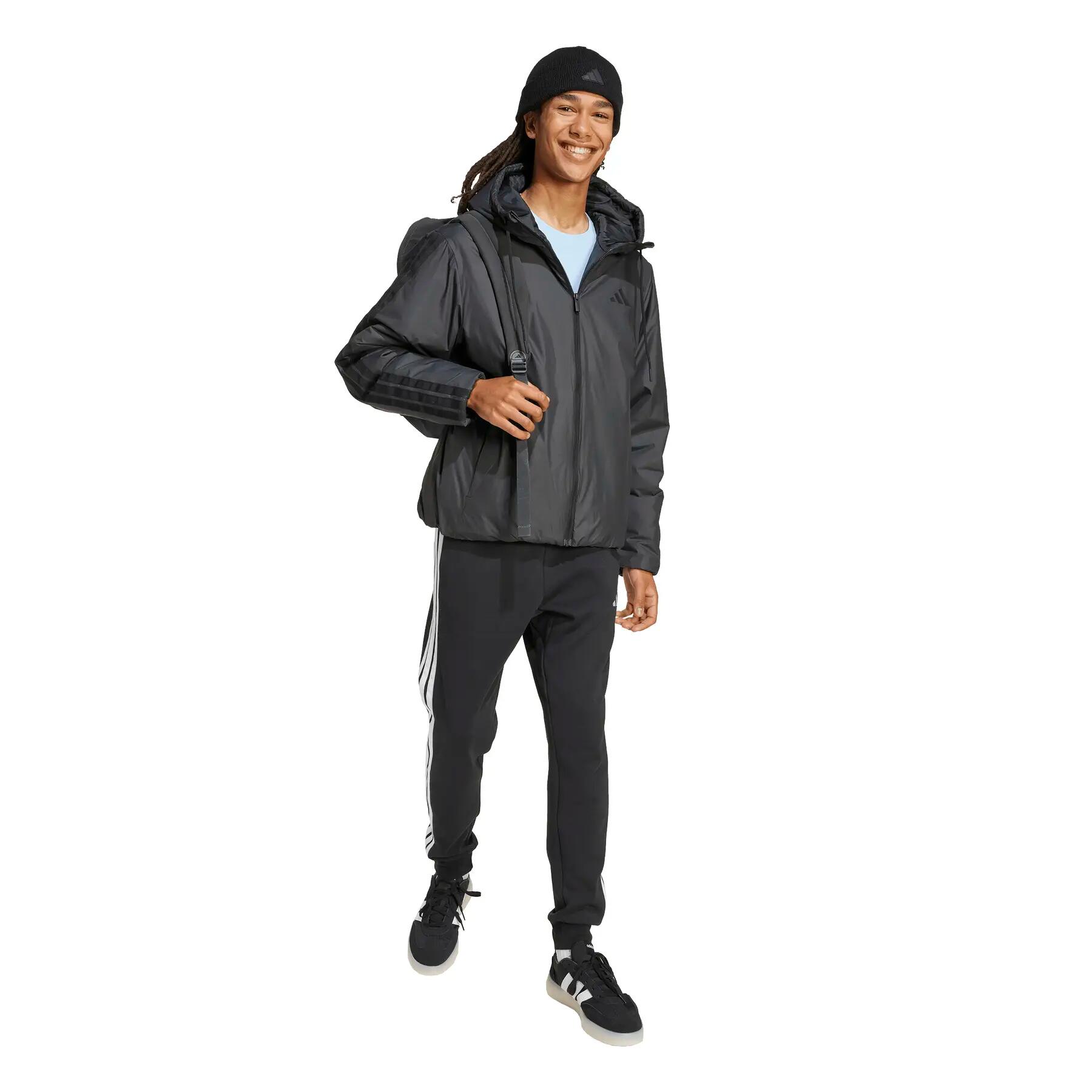 Geïsoleerde jas met capuchon adidas Essentials Climawarm 3 stripes 3/6