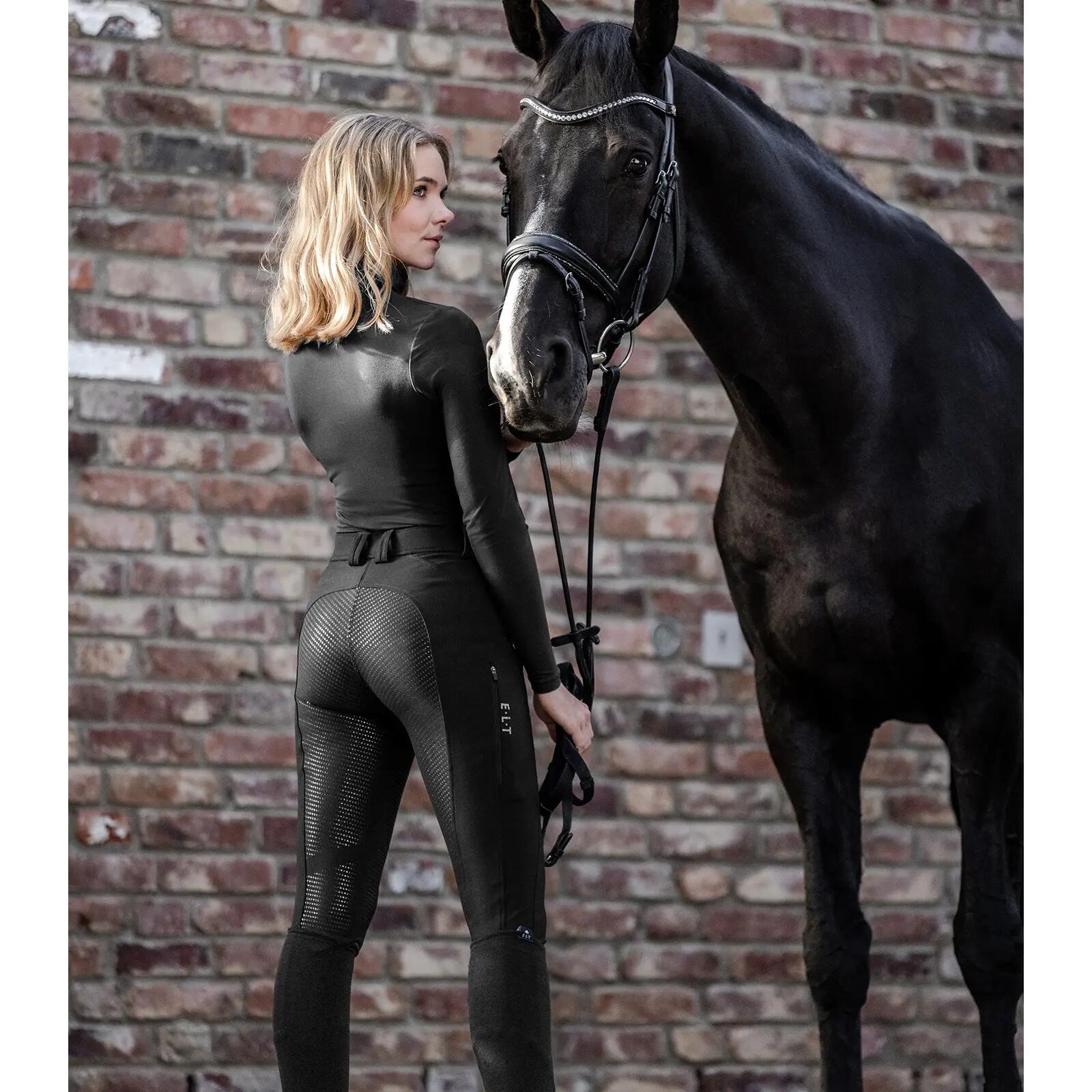Pantalón de equitación con agarre total para mujer ELT Oktavia Silikon 3/4