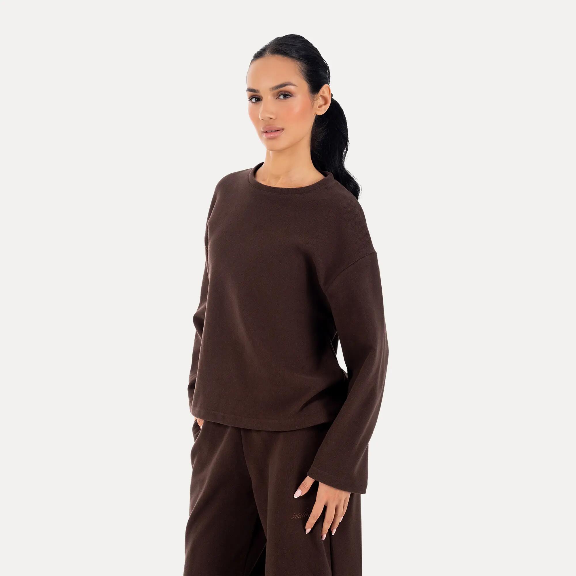 Damen Longsleeve Sirel Braun 2/6