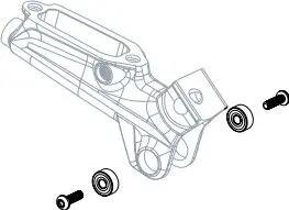 Kit cuscinetti a sfera per leva freni SRAM Code/Guide/G2/X0 Trail