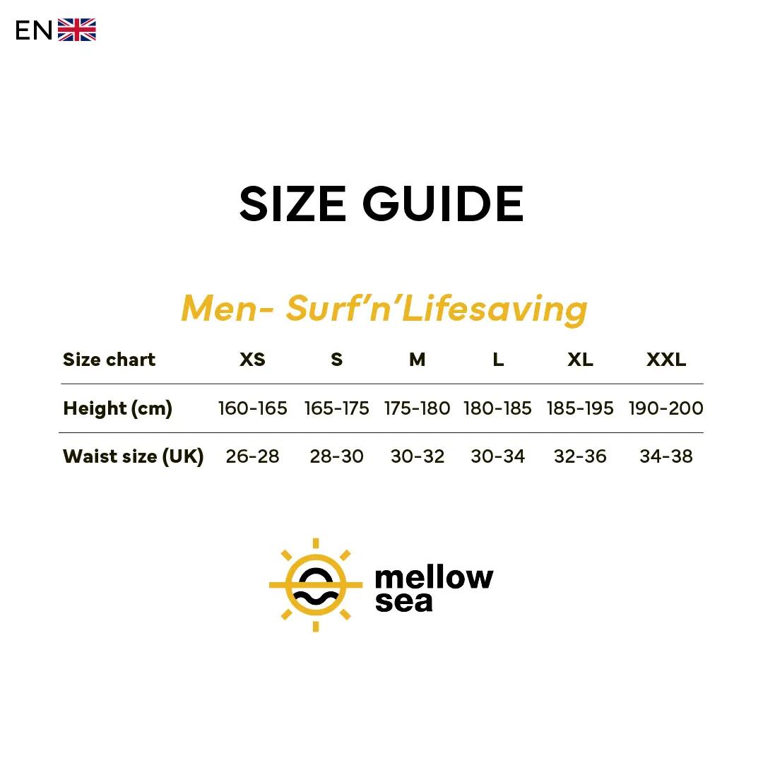 Traje neopreno natación hombre Mellow Sea Steamer Mangas Cortas 7/7