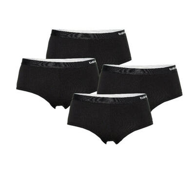 Apollo (sports) - dames hipster bamboe - navy blauw- maat s - 4-pack -