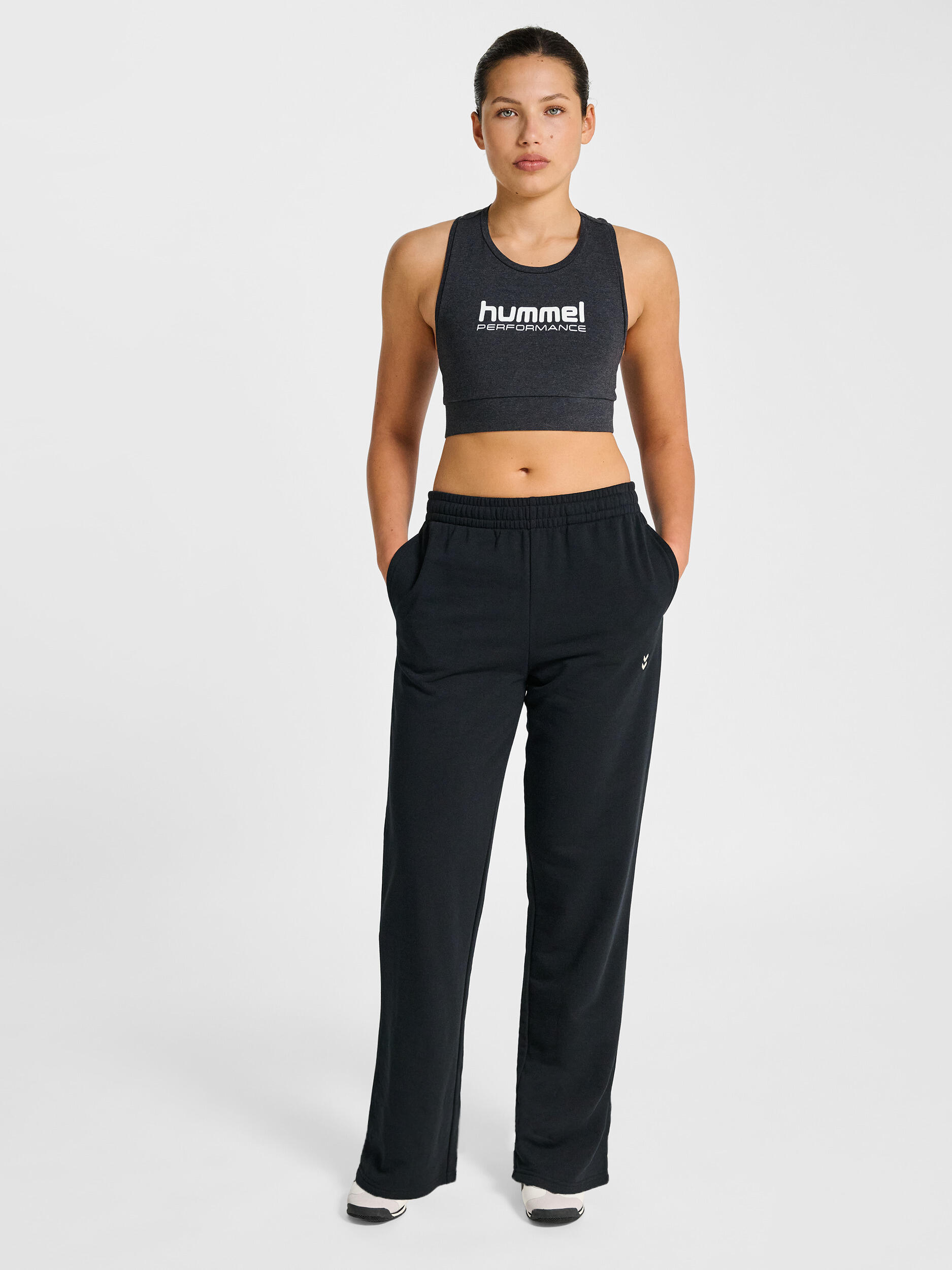 Calças de jogging de perna larga para mulher Hummel Pulse 3/7