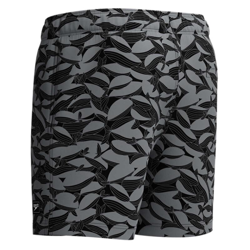 Sort inot barbati Speedo Redondo Edge Printed Volley 16 negru/gri – 4-way
