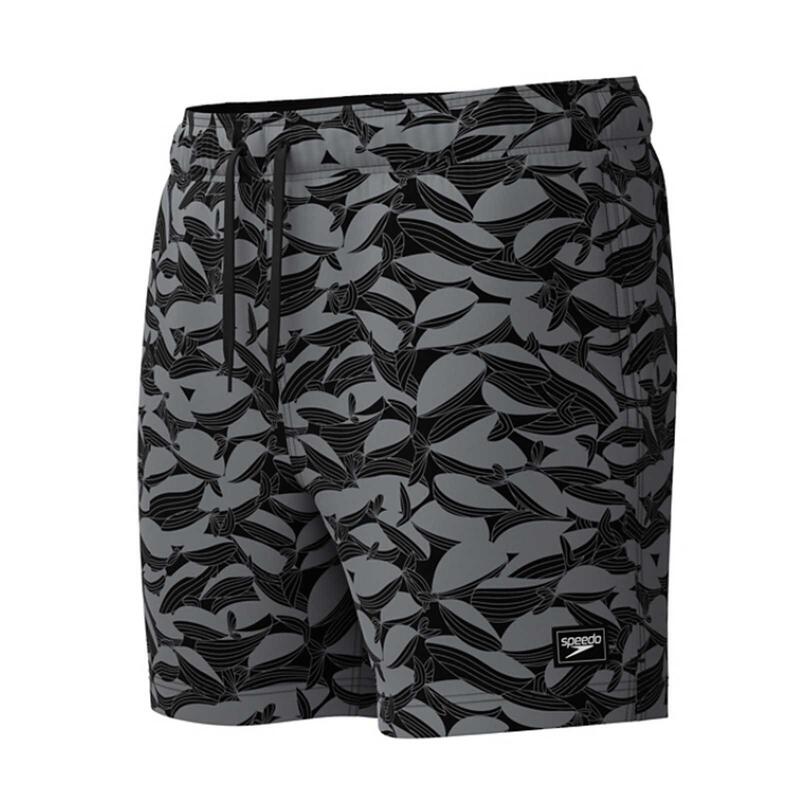 Sort inot barbati Speedo Redondo Edge Printed Volley 16 negru/gri – 4-way
