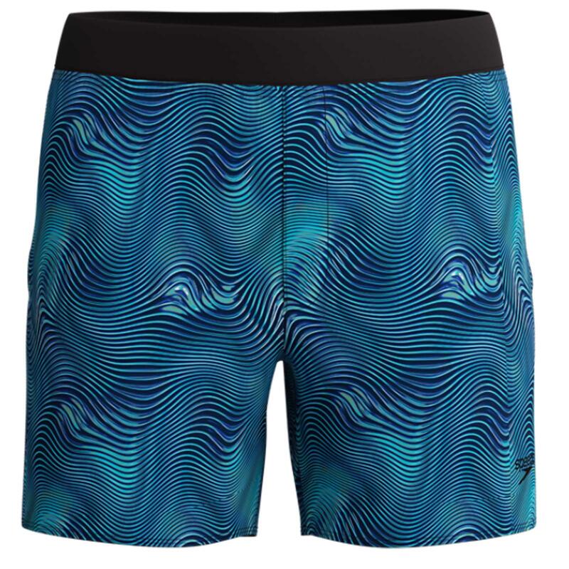 Sort inot barbati Speedo Lookout Printed 16 negru/albastru navy – uscare rapida