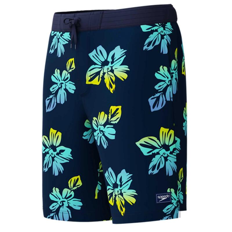 Sort inot barbati Speedo Bondi Printed 20 bleumarin/galben – uscare rapida