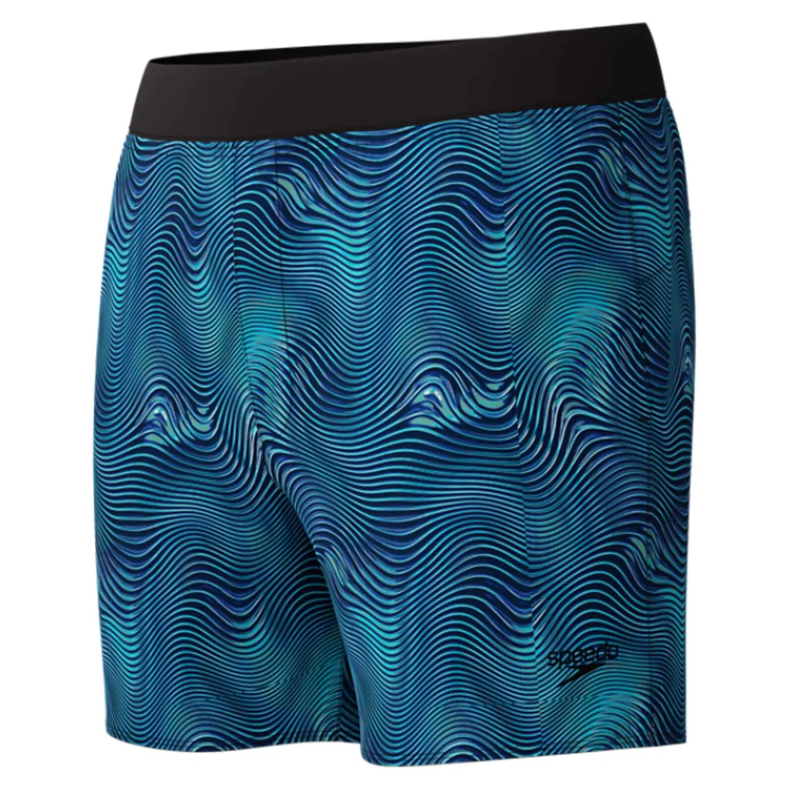 Sort inot barbati Speedo Lookout Printed 16 negru/albastru navy – uscare rapida 4/7