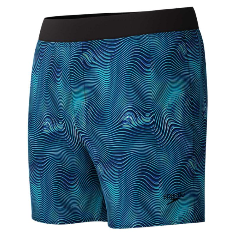 Sort inot barbati Speedo Lookout Printed 16 negru/albastru navy – uscare rapida