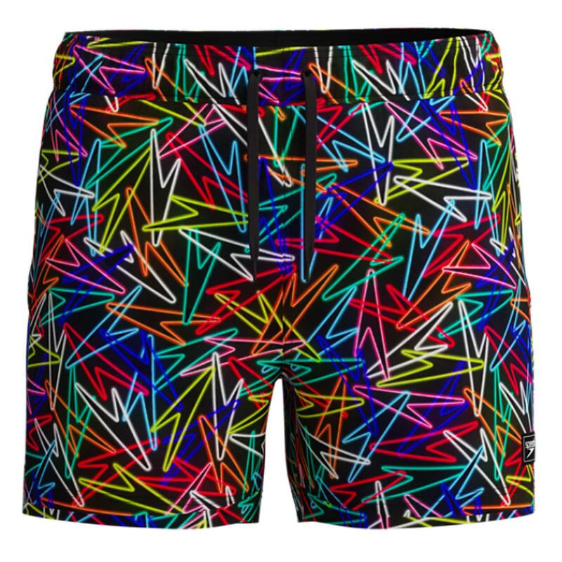 Sort inot barbati Speedo Redondo Edge Printed 14 negru/rosu – uscare rapida