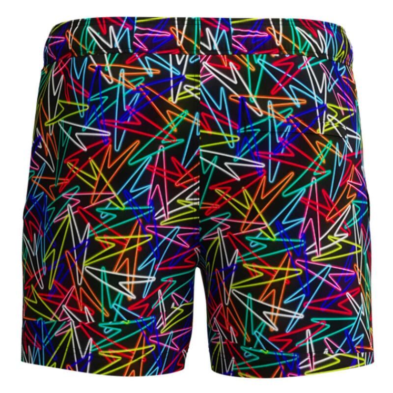 Sort inot barbati Speedo Redondo Edge Printed 14 negru/rosu – uscare rapida