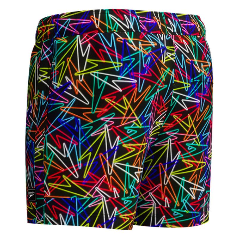 Sort inot barbati Speedo Redondo Edge Printed 14 negru/rosu – uscare rapida