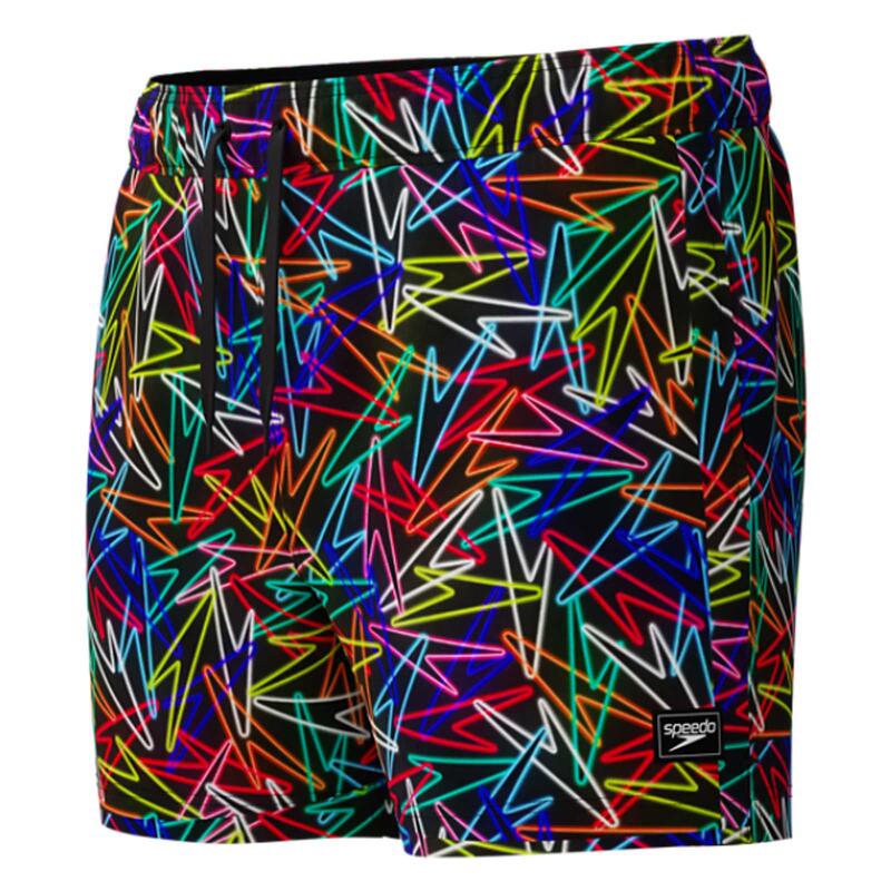 Sort inot barbati Speedo Redondo Edge Printed 14 negru/rosu – uscare rapida