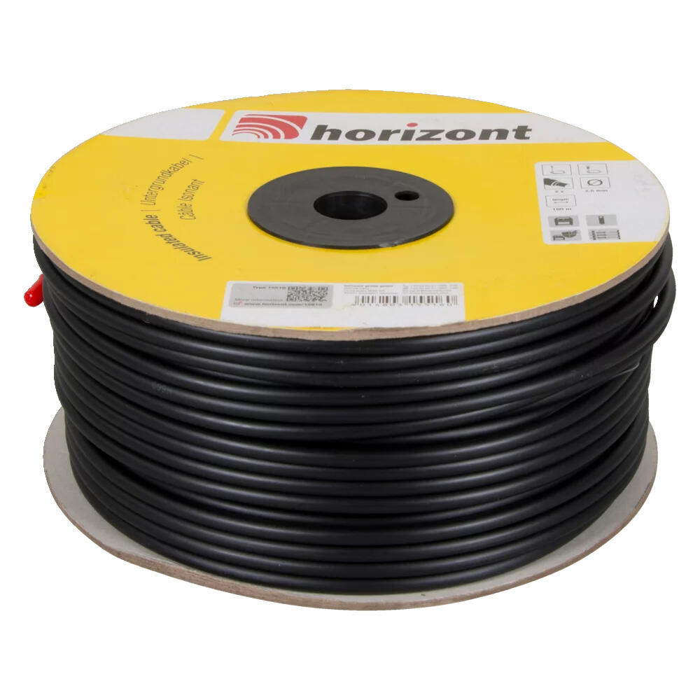 Câble d'alimentation haute tension 100 m, Ø 2,5 mm HORIZONT 1/2